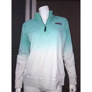 teal ombré vineyard vines pullover
